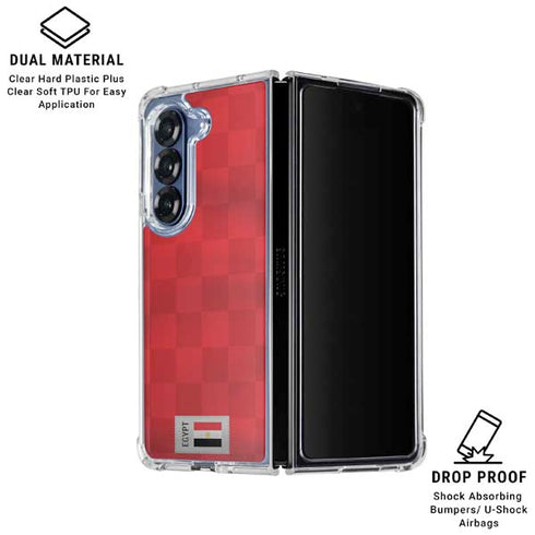 Egypt Soccer Flag Galaxy Z Fold6 Clear Case